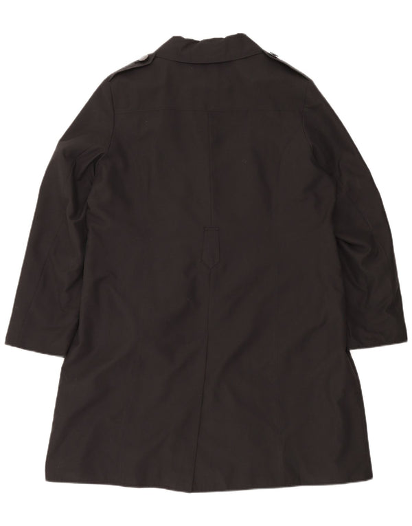 Marks & Spencer Womens Trench Coat UK 20 2XL Black Polyester