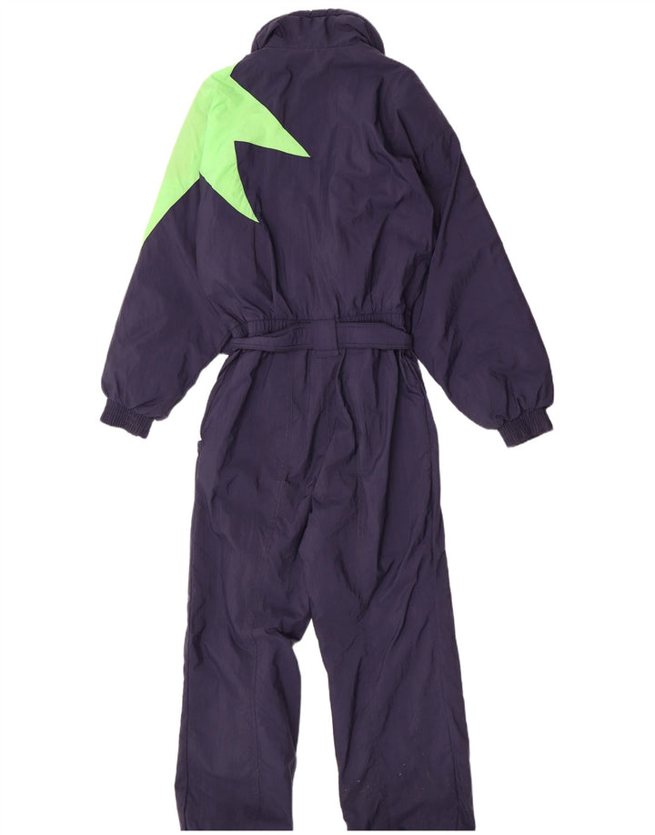 Vintage Mens Ski Jumpsuit IT 48 Medium Navy Blue Colourblock Polyamide