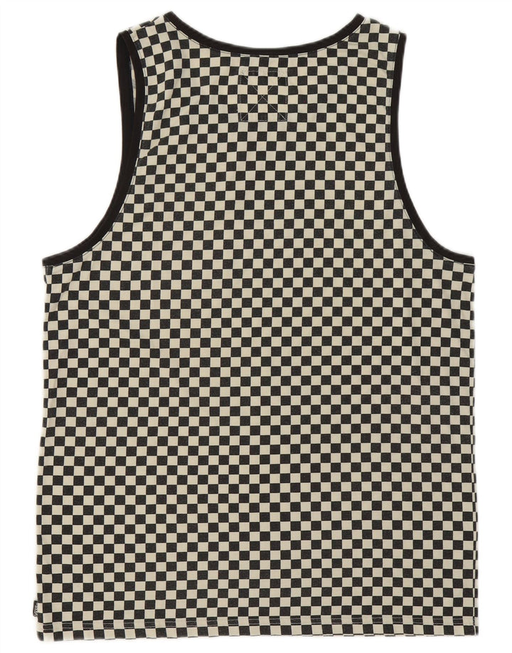 Vans Mens Vest Top Large Grey Geometric