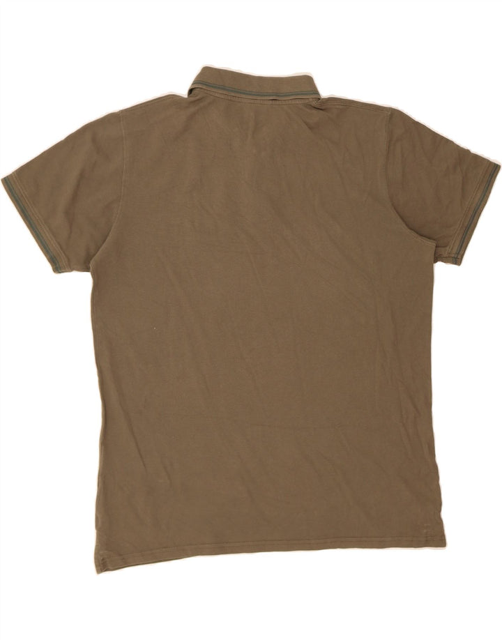 CARRERA Mens Polo Shirt 2XL Khaki Cotton Vintage Carrera and Second-Hand Carrera from Messina Hembry 