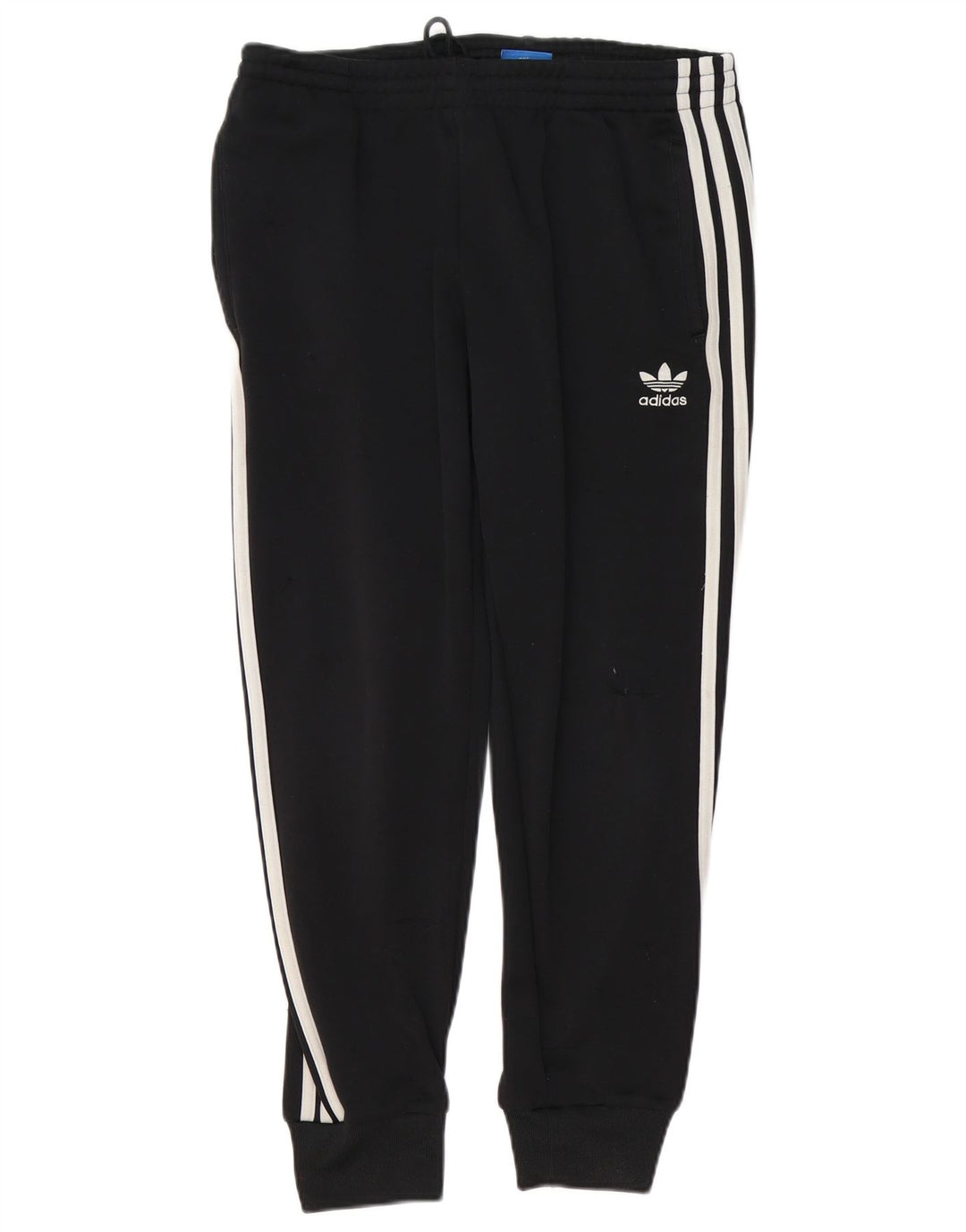 ADIDAS Womens Tracksuit Trousers Joggers UK 12 Medium  Black Polyester