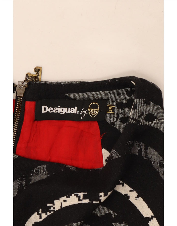Desigual Womens Sleeveless Shift Dress EU 38 Medium Multicoloured