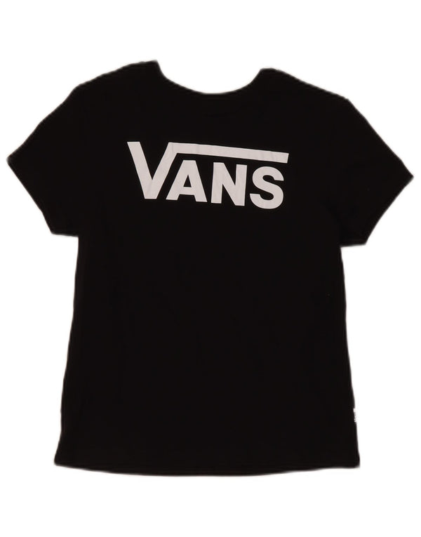 Vans Womens Graphic T-Shirt Top UK 2 2XS Black