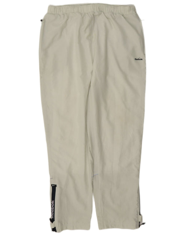 Reebok Mens Windbreaker Trousers Large Green Polyester