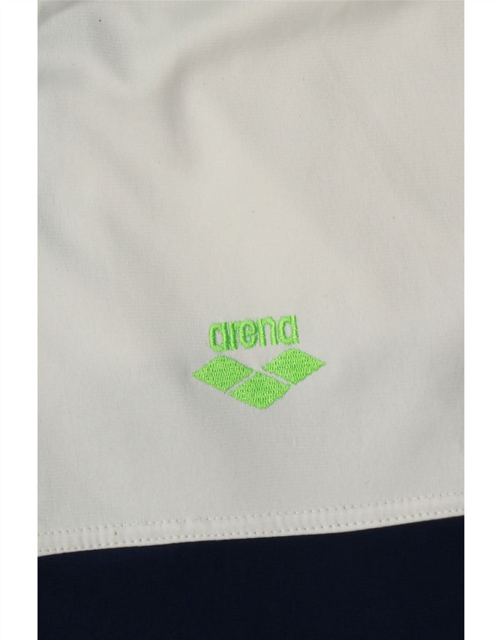 ARENA Mens Graphic Tracksuit Top Jacket Medium Navy Blue Colourblock