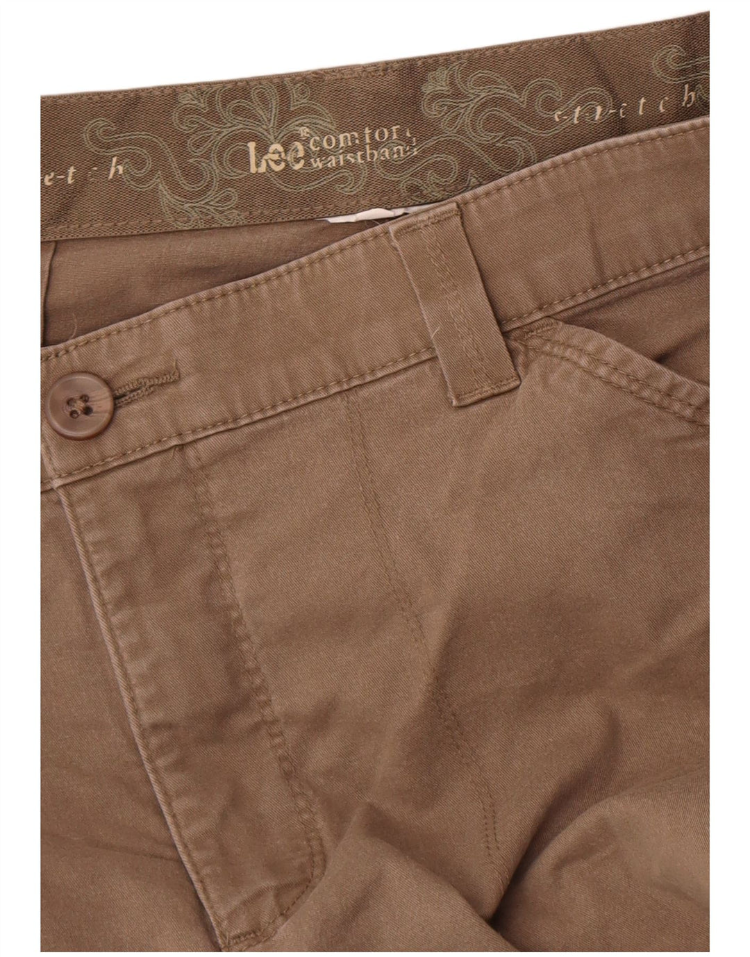 Lee Womens Straight Cargo Trousers W31 L28 Brown