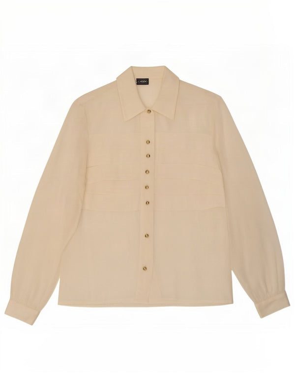 Lorena Womens Shirt IT 46 Large Off White