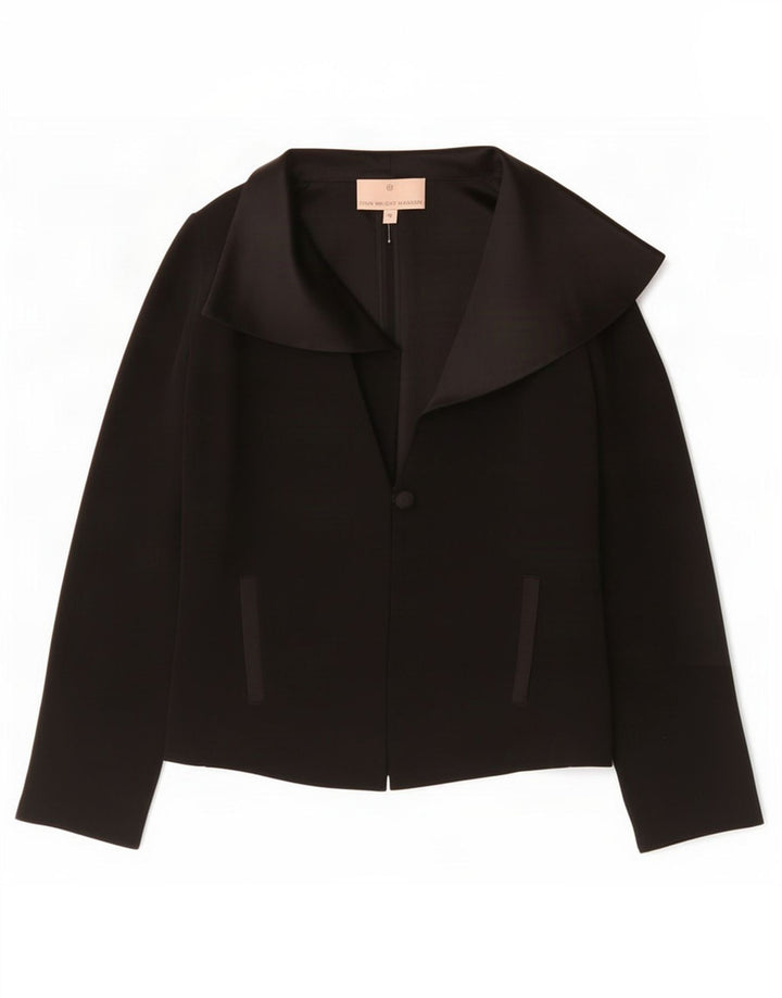 Fenn Wright Manson Womens 1 Button Blazer Jacket UK 10 Small Black
