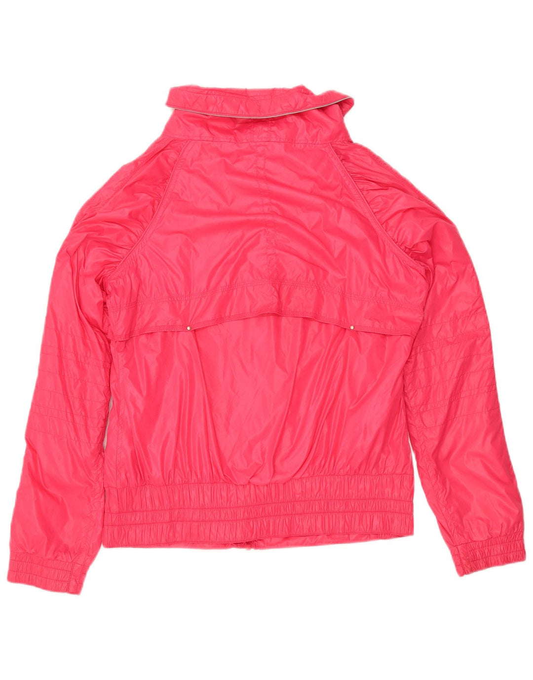 REEBOK Womens Tracksuit Top Jacket UK 14 Medium Pink Polyester