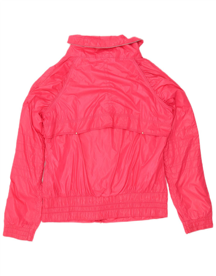 REEBOK Womens Tracksuit Top Jacket UK 14 Medium Pink Polyester