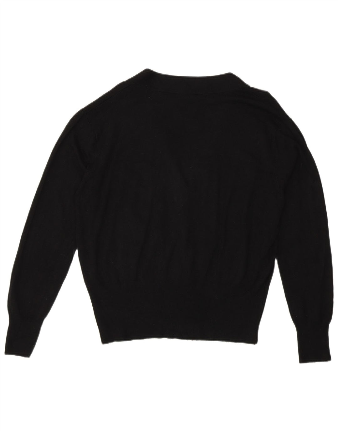 Zara Womens Cardigan Sweater UK 14 Medium Black Viscose