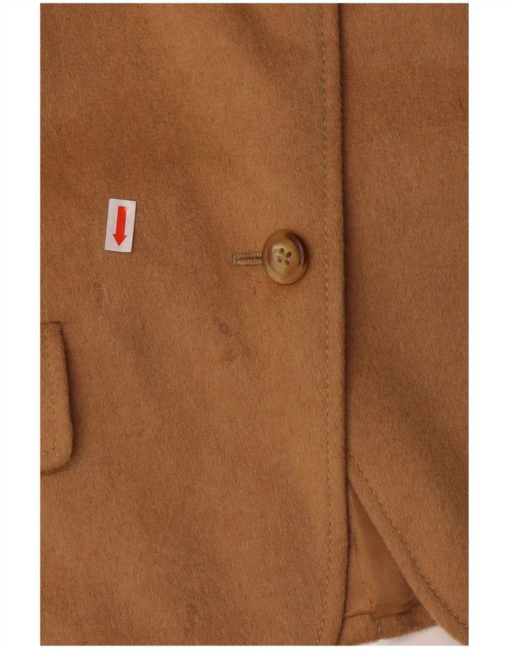 MAX MARA Womens 4 Button Blazer Jacket UK 14 Large Beige Camelhair Classic