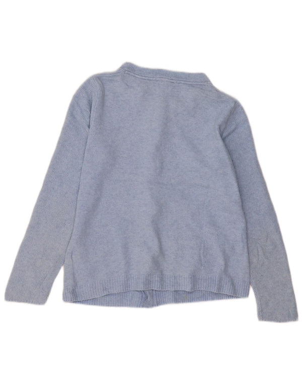 WHITE STUFF Womens Cardigan Sweater UK 12 Medium Blue Nylon