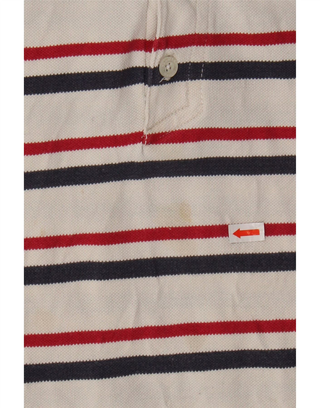 WRANGLER Boys Polo Shirt 15-16 Years 2XL White Striped Cotton