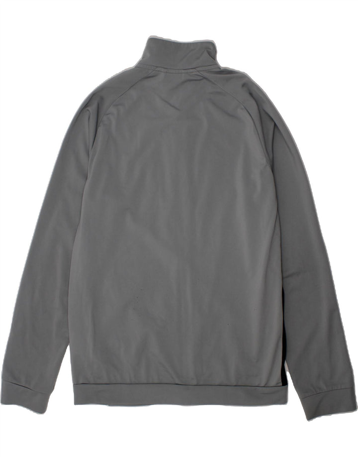 PUMA Boys Graphic Tracksuit Top Jacket 13-14 Years Grey Colourblock Vintage Puma and Second-Hand Puma from Messina Hembry 