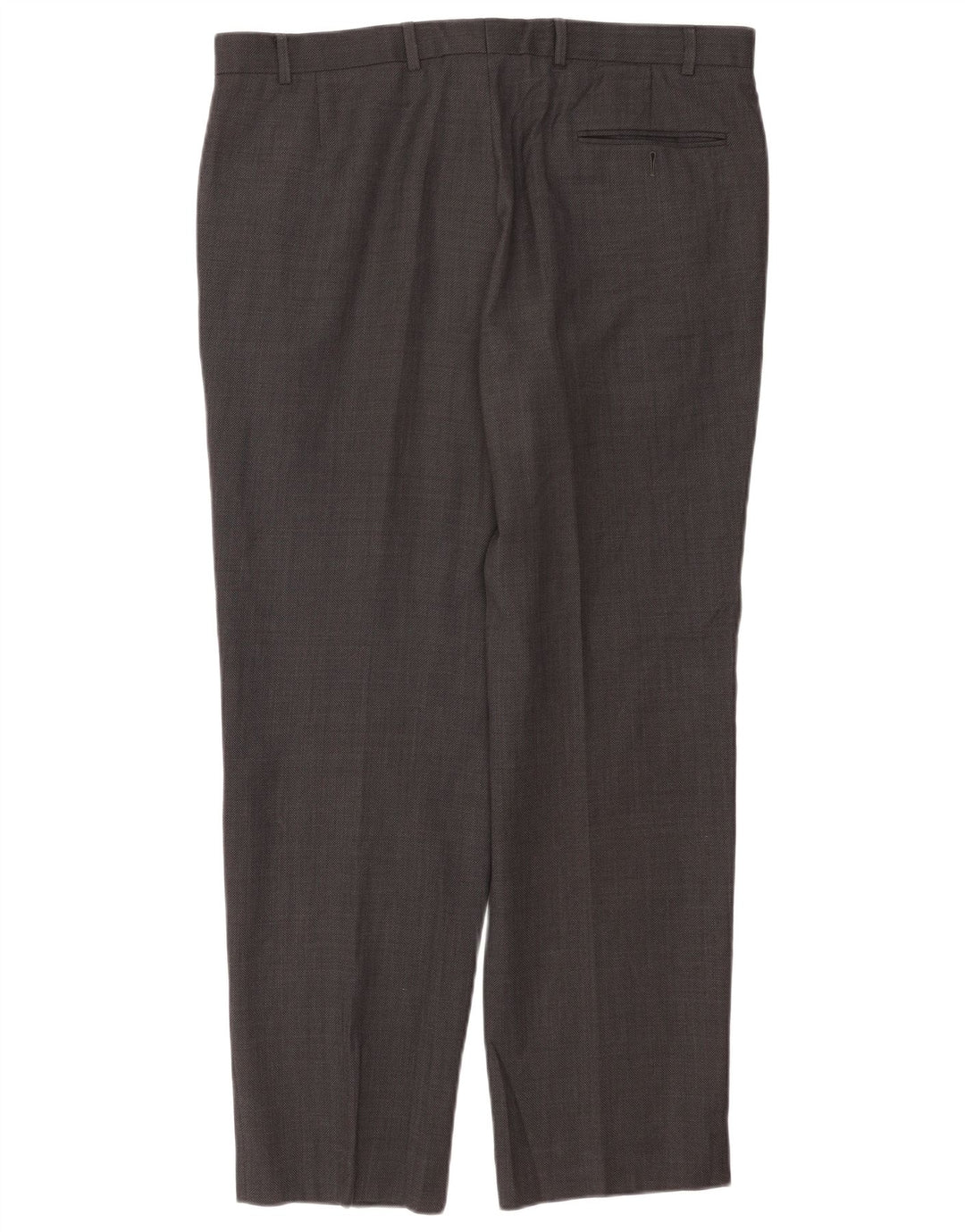 Marks & Spencer Mens Tapered Suit Trousers W38 L31 Grey Polyester