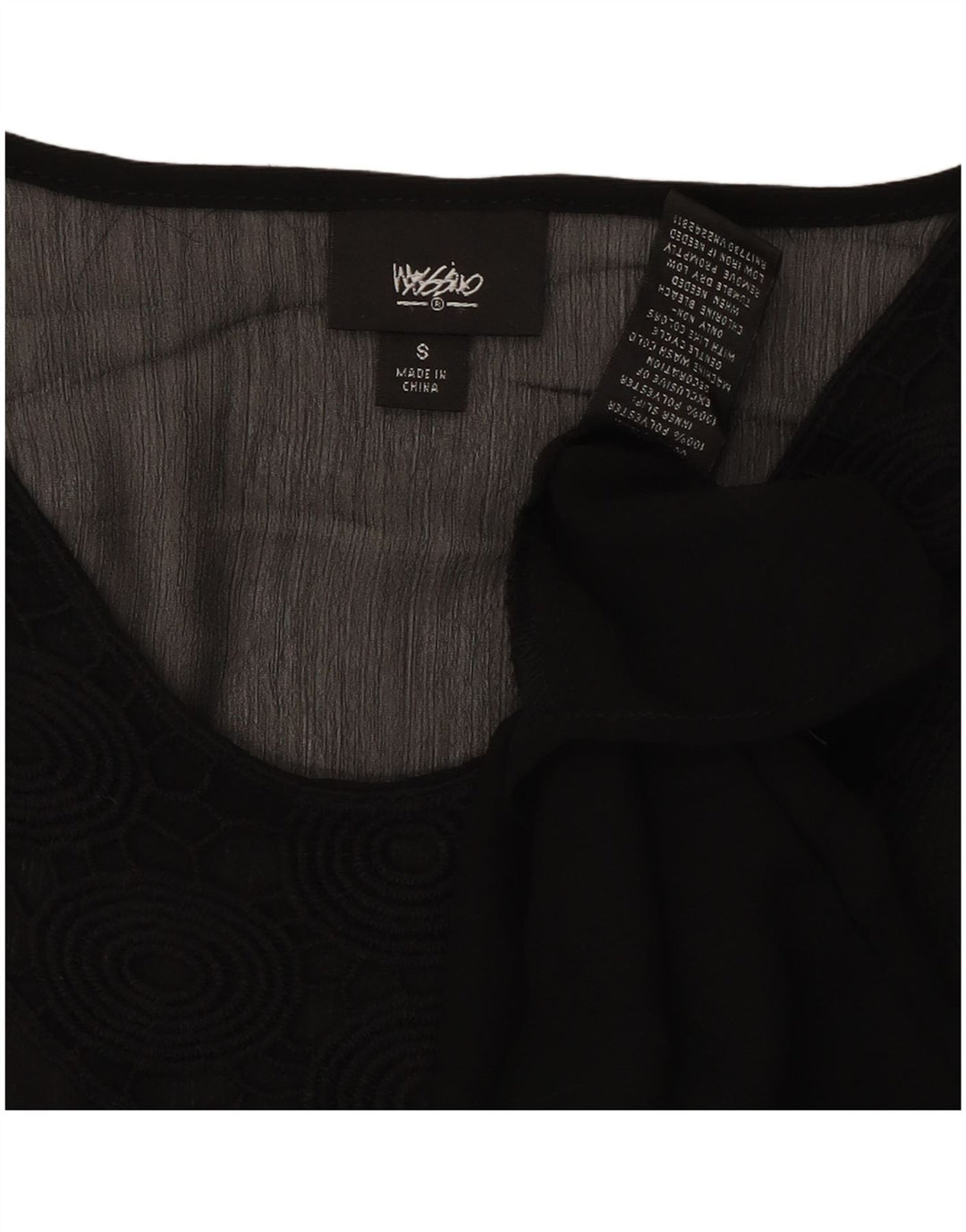 Mossimo Womens Beach Dress UK 10 Small Black Polyester