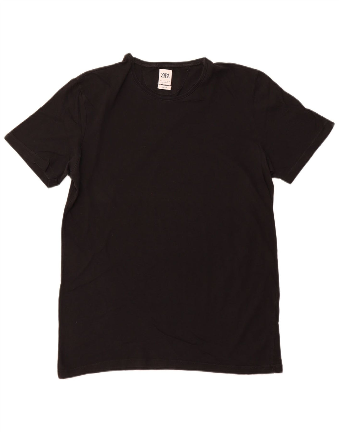 Zara Mens T-Shirt Top Large Black