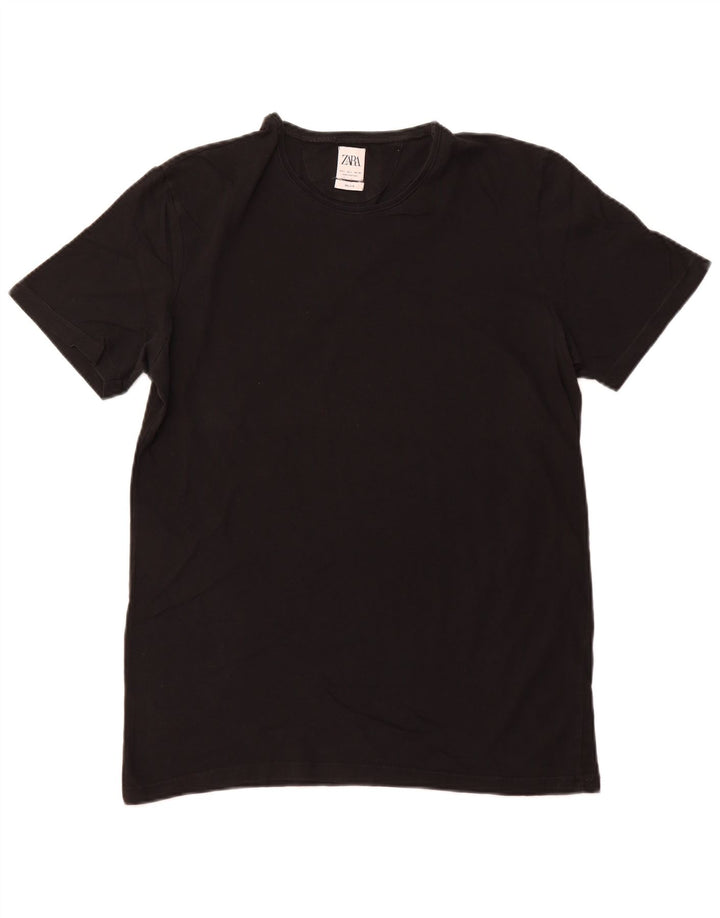 Zara Mens T-Shirt Top Large Black