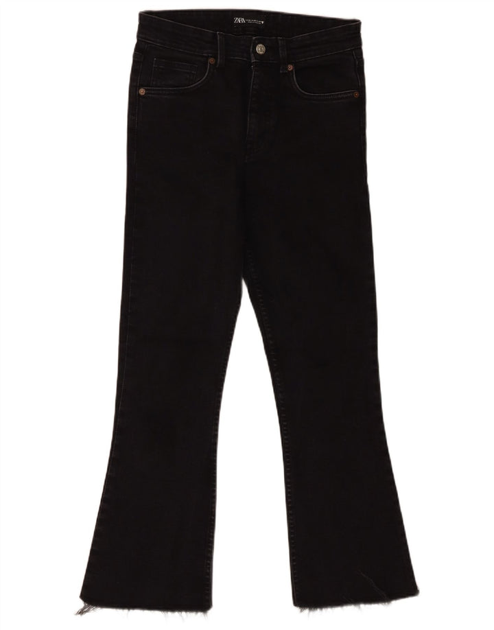 Zara Womens Bootcut Jeans EU 38 Small W28 L27 Black
