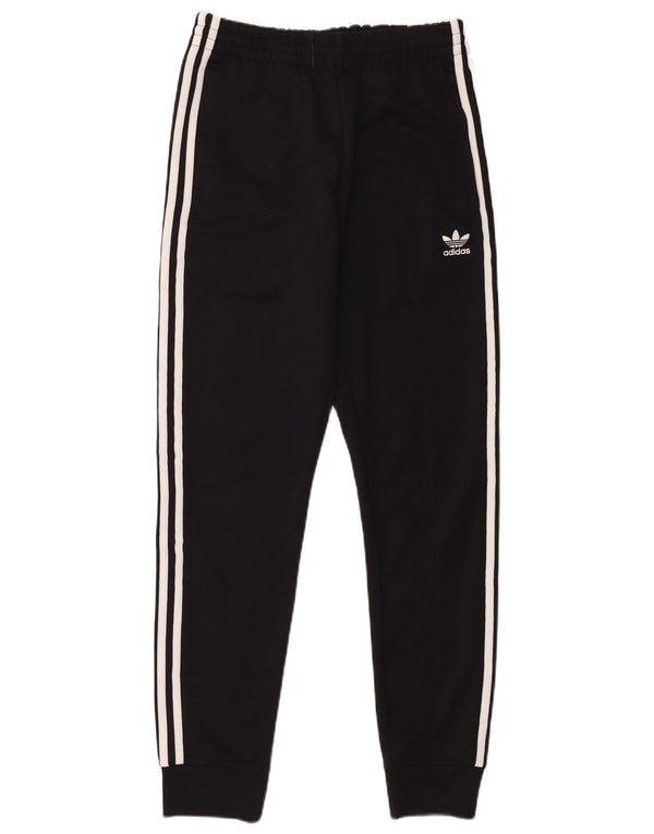 Adidas Mens Tracksuit Trousers Joggers Small Black Polyester
