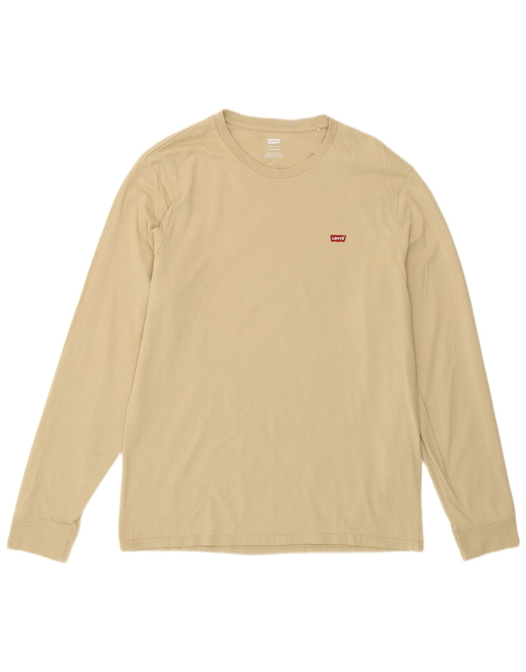 Levi's Mens Standard Top Long Sleeve Medium Beige Cotton