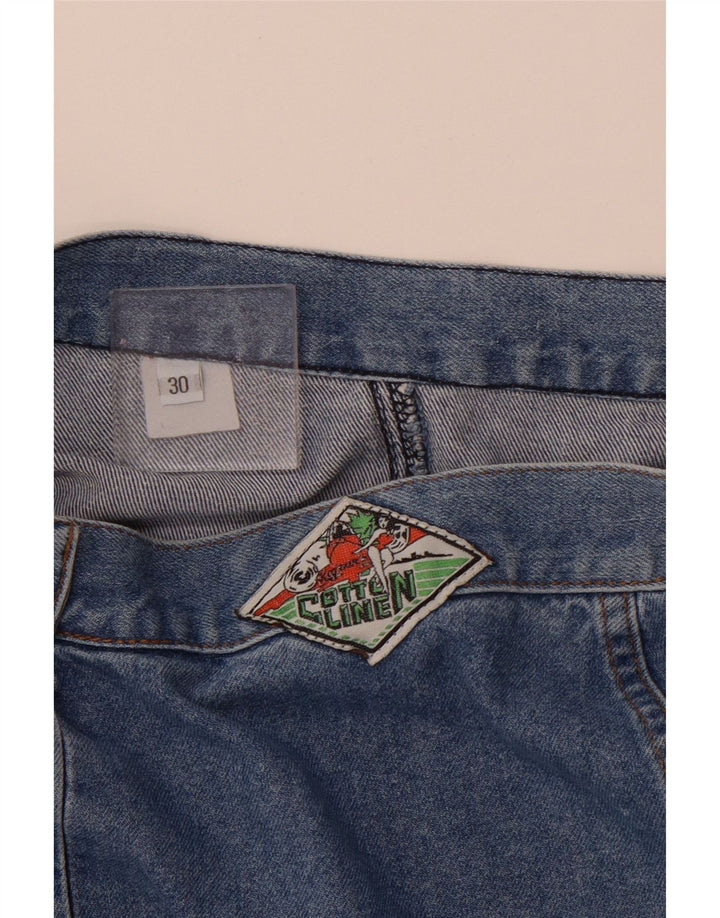 VINTAGE Womens Denim Skirt W30 Medium Blue