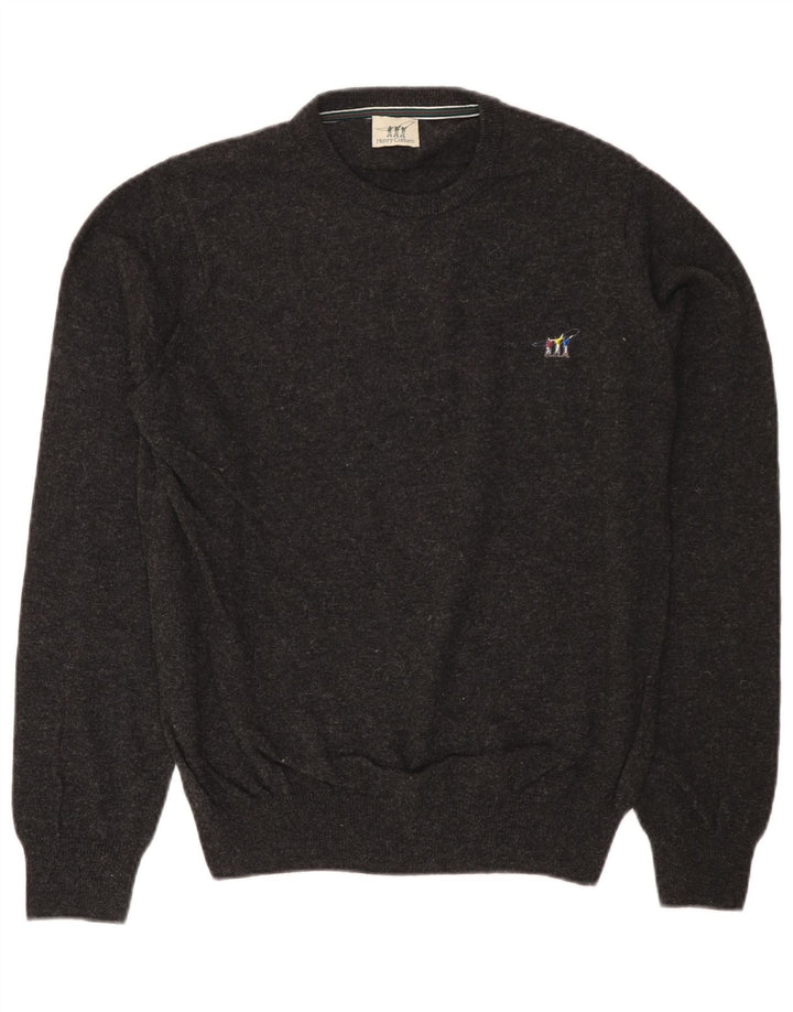 Henry Cottons Mens Crew Neck Jumper Sweater Medium Grey