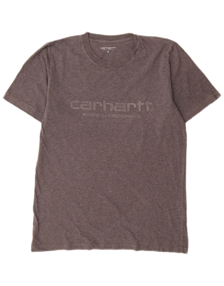 Carhartt Mens Graphic T-Shirt Top Small Grey Cotton