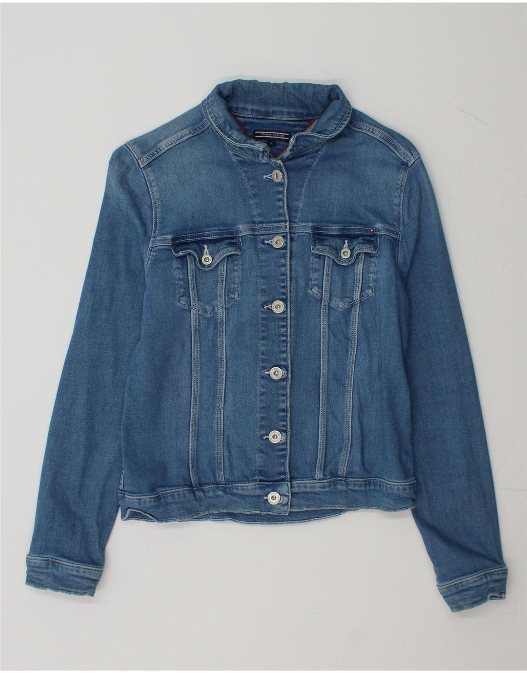 TOMMY HILFIGER Womens Denim Jacket US 4 XS Blue Cotton Vintage Tommy Hilfiger and Second-Hand Tommy Hilfiger from Messina Hembry 