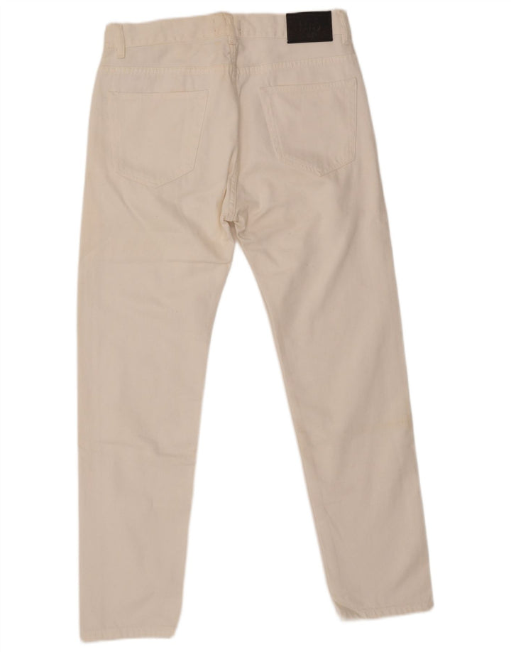ZARA Mens Slim Jeans EU 40 Medium W31 L28 Off White Cotton