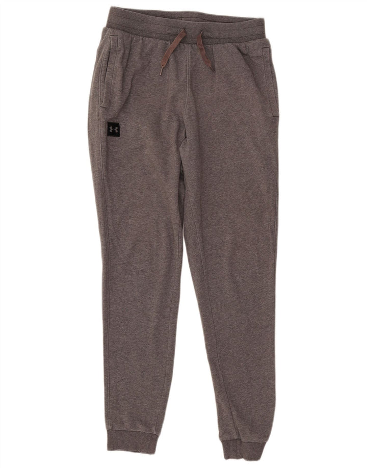 Under Armour Mens Tracksuit Trousers Joggers Medium  Grey Cotton