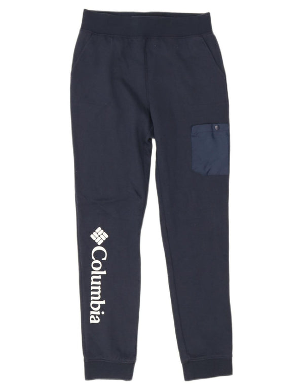 Columbia Boys Tracksuit Trousers Joggers 14-15 Years Large Navy Blue