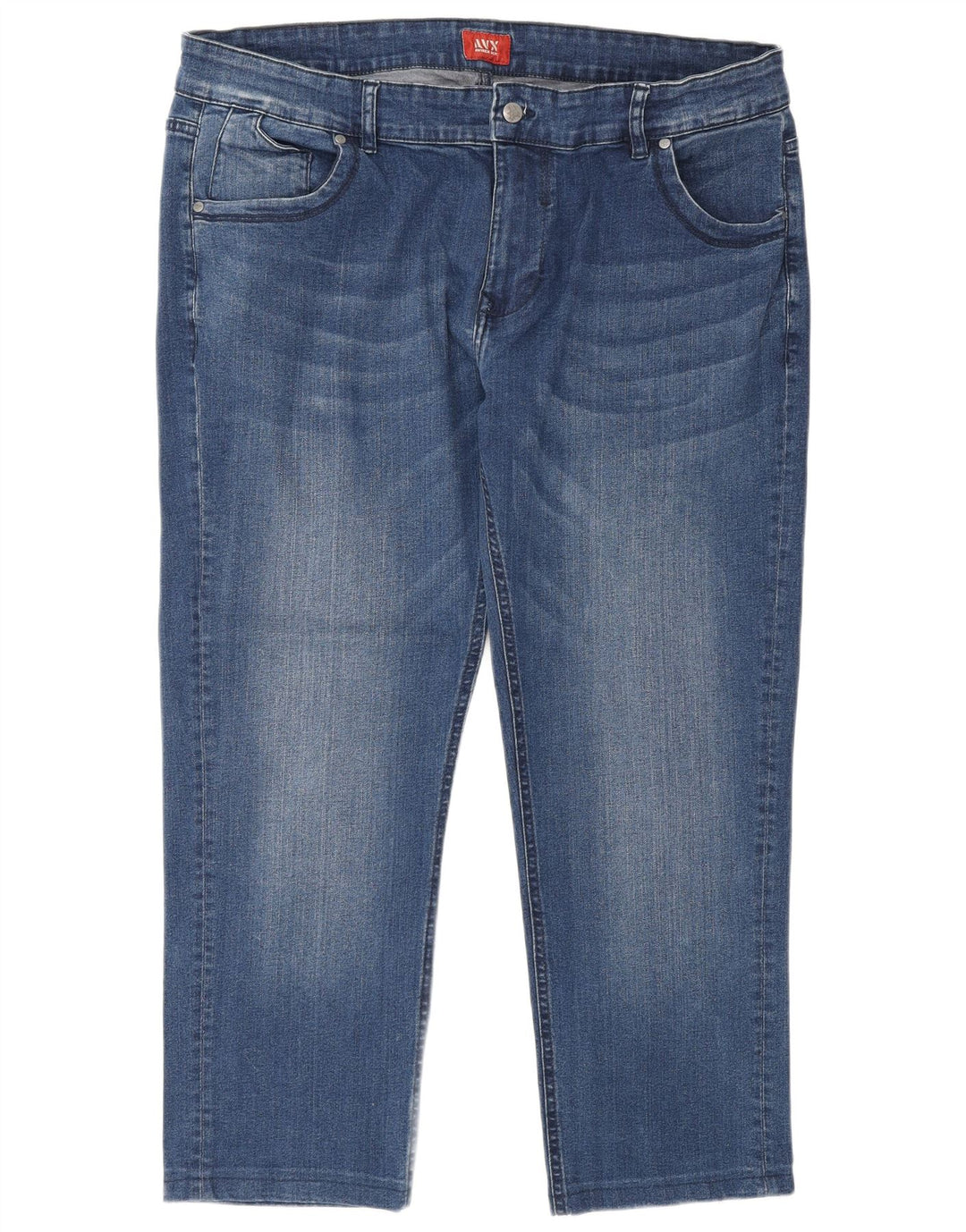 Avirex Mens Cropped Jeans W40 L27 Blue Cotton