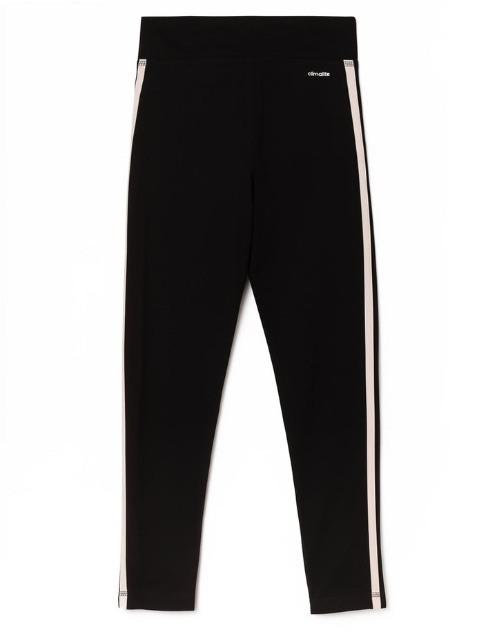 Adidas Womens Leggings UK 0/2 2XS Black Polyester