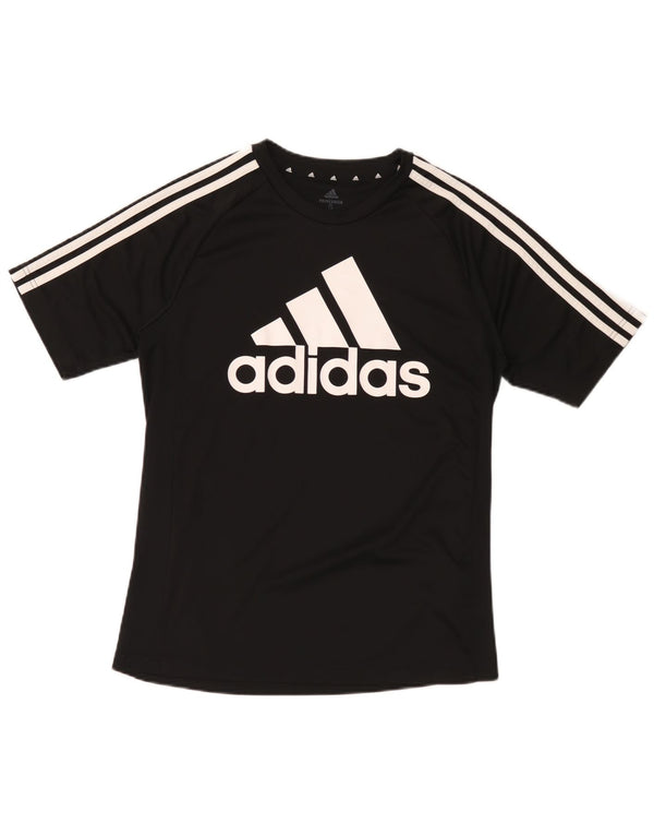 Adidas Mens Aeroready Graphic T-Shirt Top Small Black Polyester