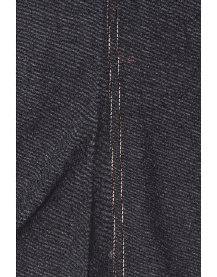 MARKS & SPENCER Womens Denim Skirt W32 Large Navy Blue