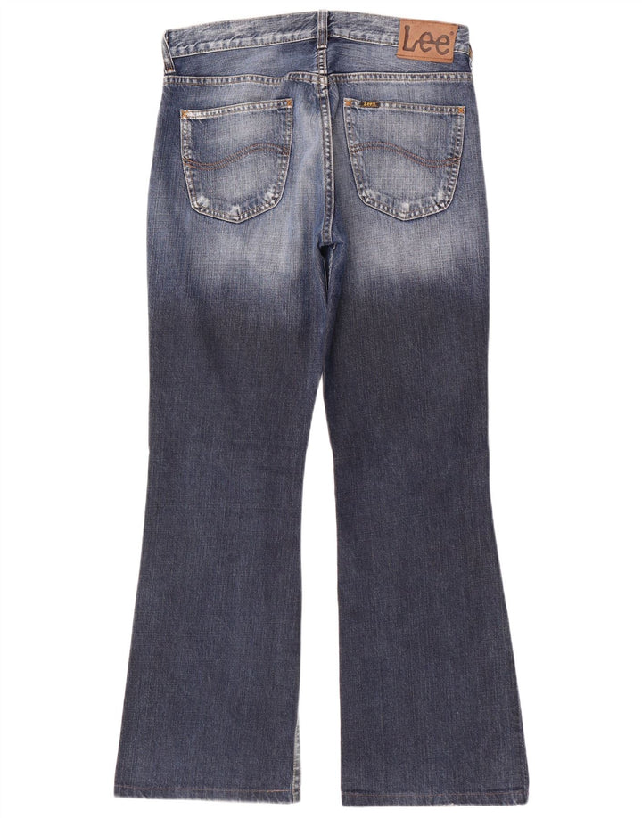 Lee Mens Denver Bootcut Jeans W33 L32 Navy Blue Cotton