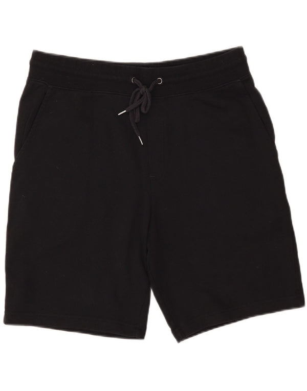 MARKS & SPENCER Mens Regular Fit Sport Shorts Medium Black Cotton