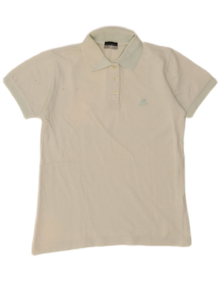 Belfe & Belfe Womens Polo Shirt UK 14 Large Blue