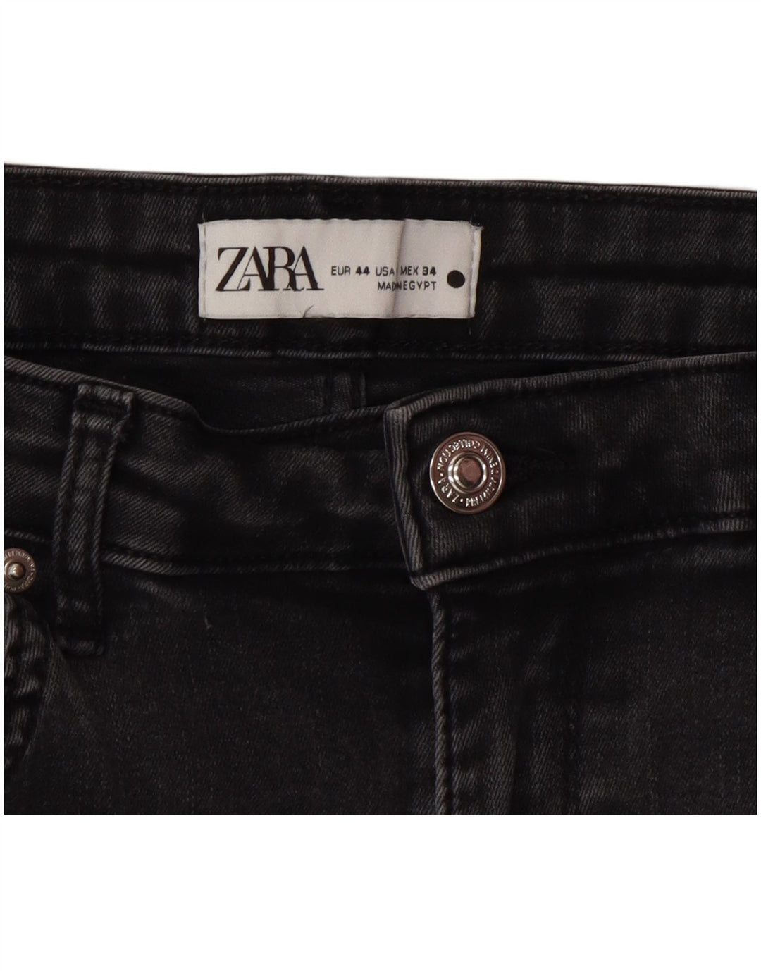 Zara Womens Flared Jeans EU 44 XL W34 L34 Grey