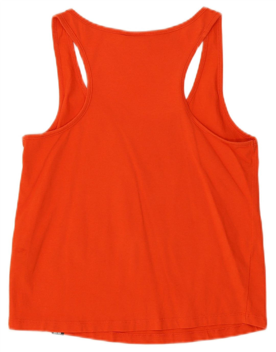 Ellesse Womens Graphic Vest Top UK 6 XS Orange Cotton