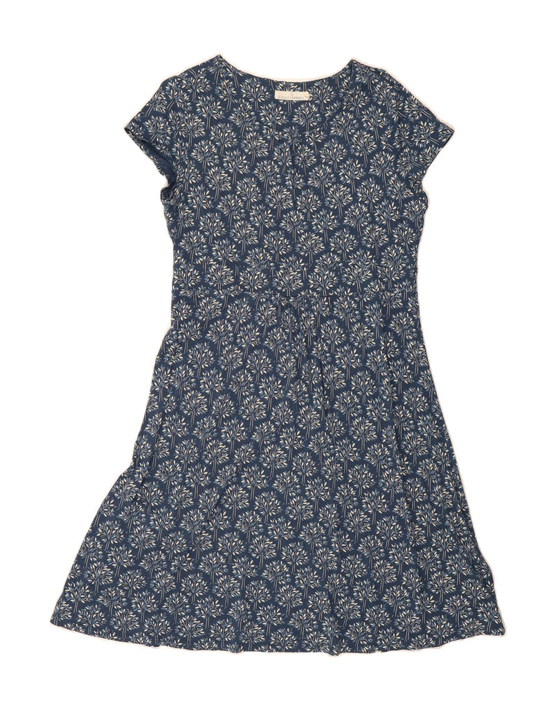 SEASALT CORNWALL Womens A-Line Dress UK 16 Large  Blue Floral Viscose Vintage Seasalt Cornwall and Second-Hand Seasalt Cornwall from Messina Hembry 