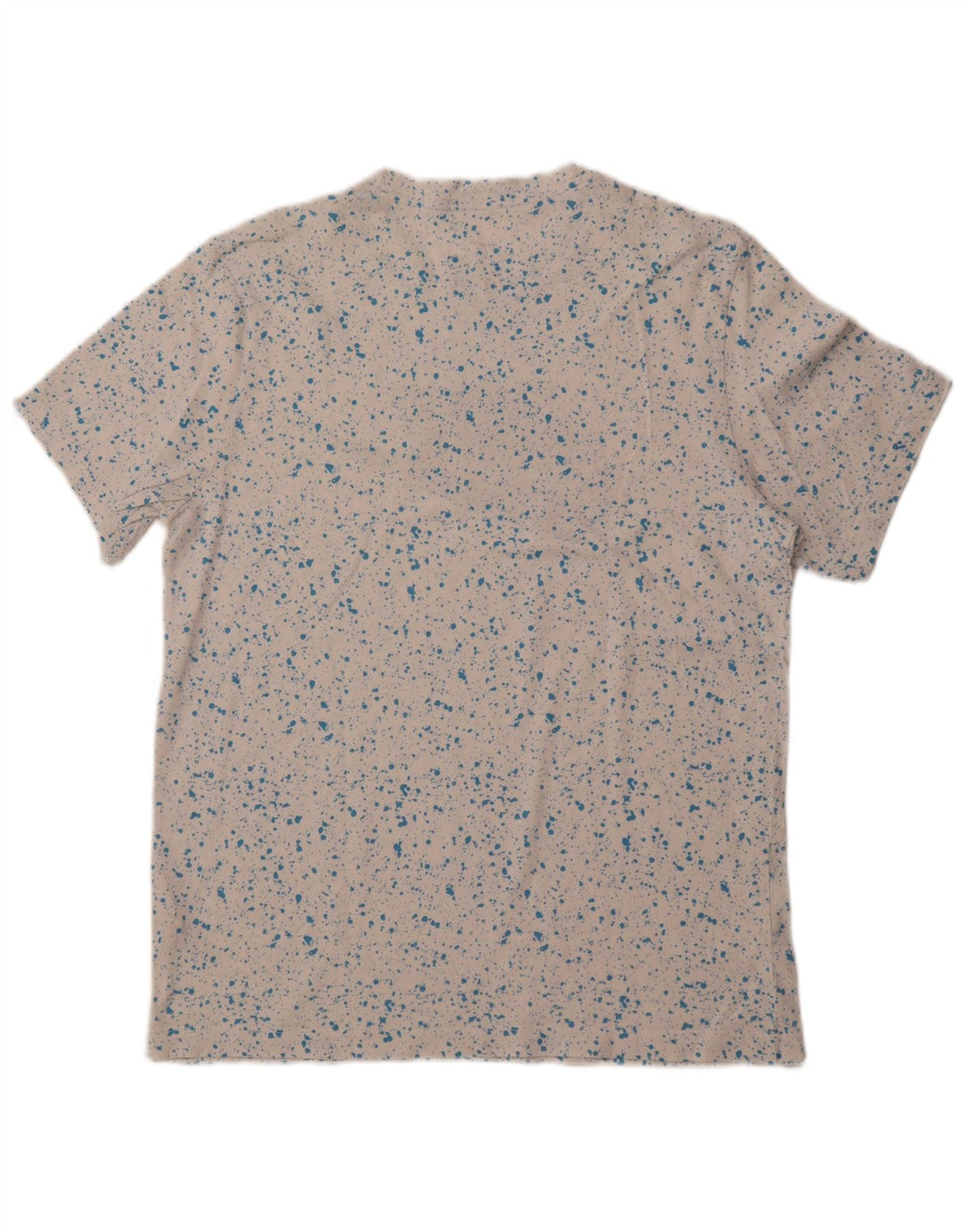 NIKE Mens Graphic T-Shirt Top Medium White Flecked Cotton