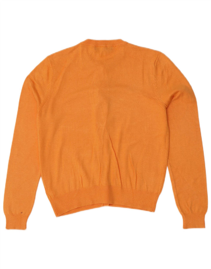 Marks & Spencer Womens Crop Cardigan Sweater UK 12 Medium Orange