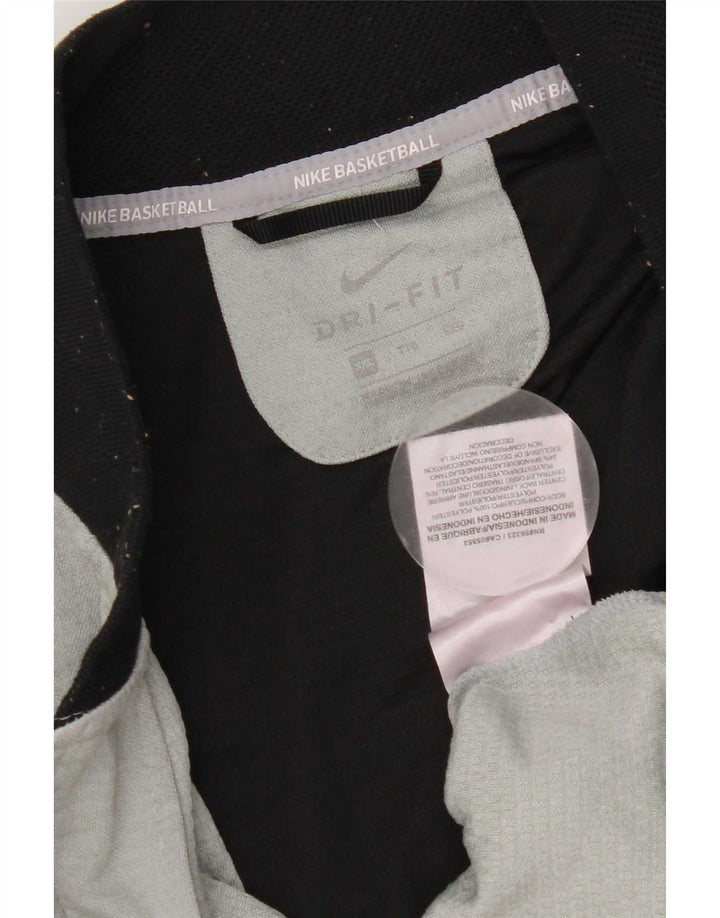 Nike Mens Dri Fit Tracksuit Top Jacket 2XL Grey Polyester