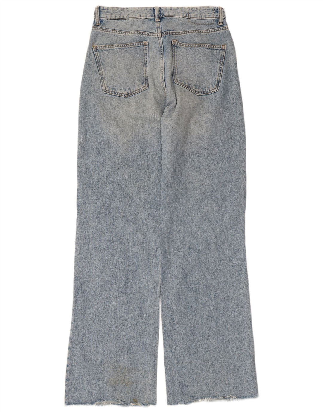 Zara Womens Distressed Wide Leg Jeans EU 40 Medium W30 L33 Blue