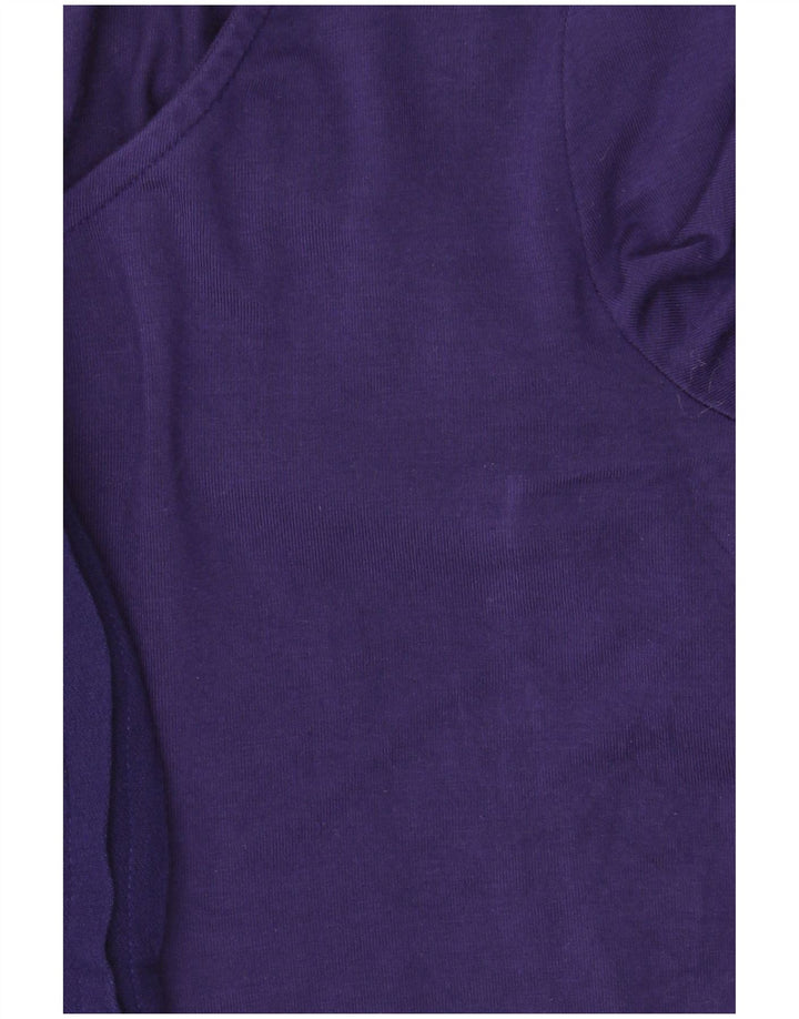WHITE STUFF Womens Top Long Sleeve UK 10 Small Purple Viscose
