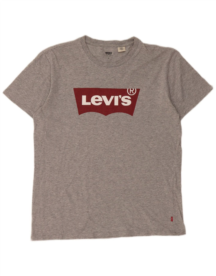 Levi's Mens Graphic T-Shirt Top Medium Grey