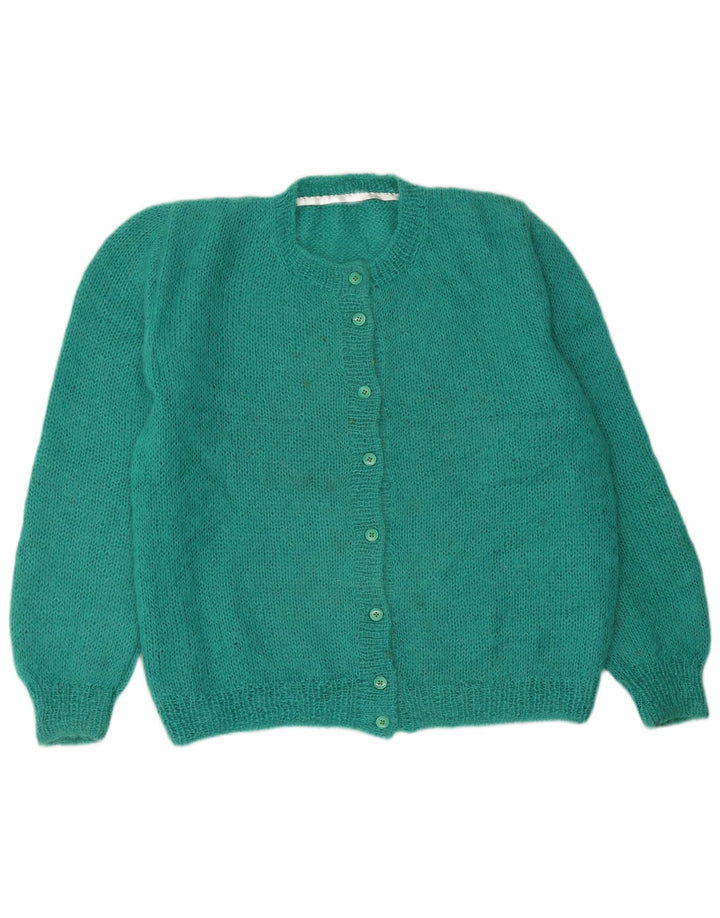 VINTAGE Womens Cardigan Sweater UK 16 Large Green
